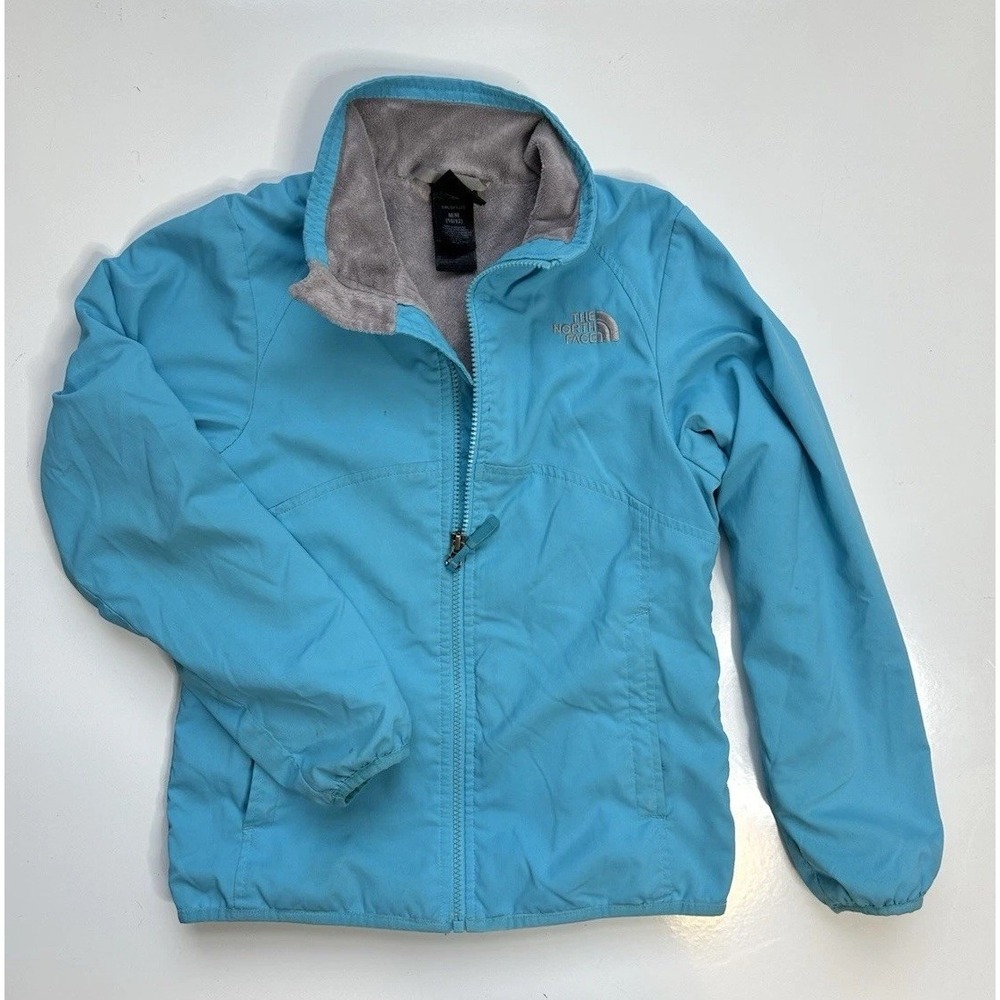 The North Face Lightweight Fleece lined Softshell Fill Zip Jacket Girls M 10/12